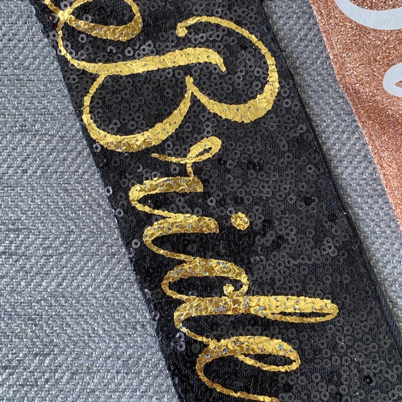 Set of Bride to Be Sequin Sashes for Bachelorette - Picture 3 of 6